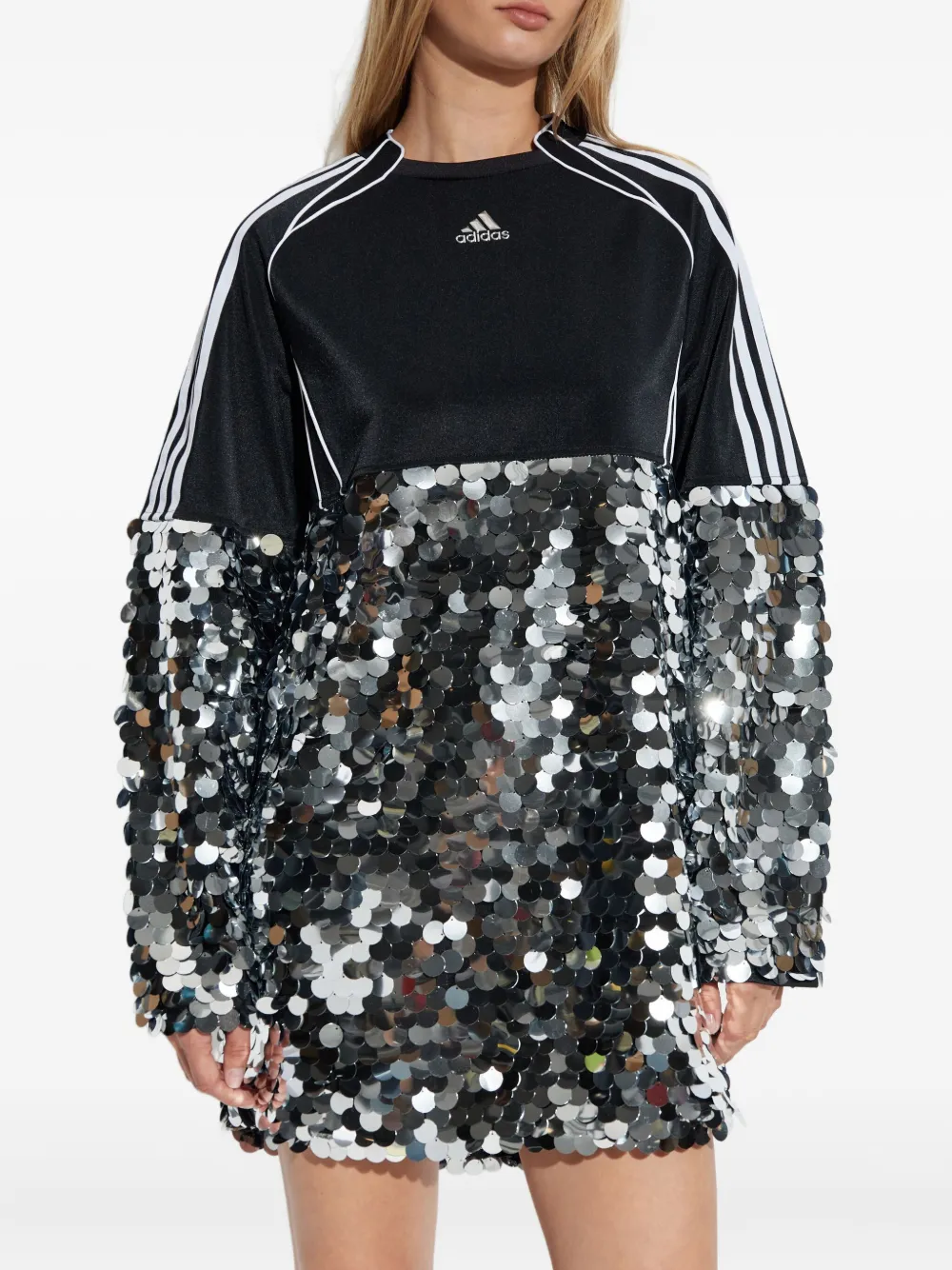 Adidas Originals Teamgeist Adilenium Season 4 Mini Dress In Black