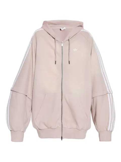 adidas 3-Stripes logo zip-up hoodie