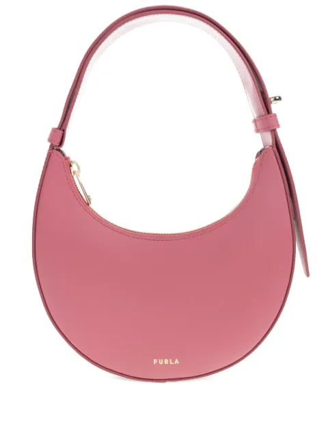 Furla crescent leather tote bag