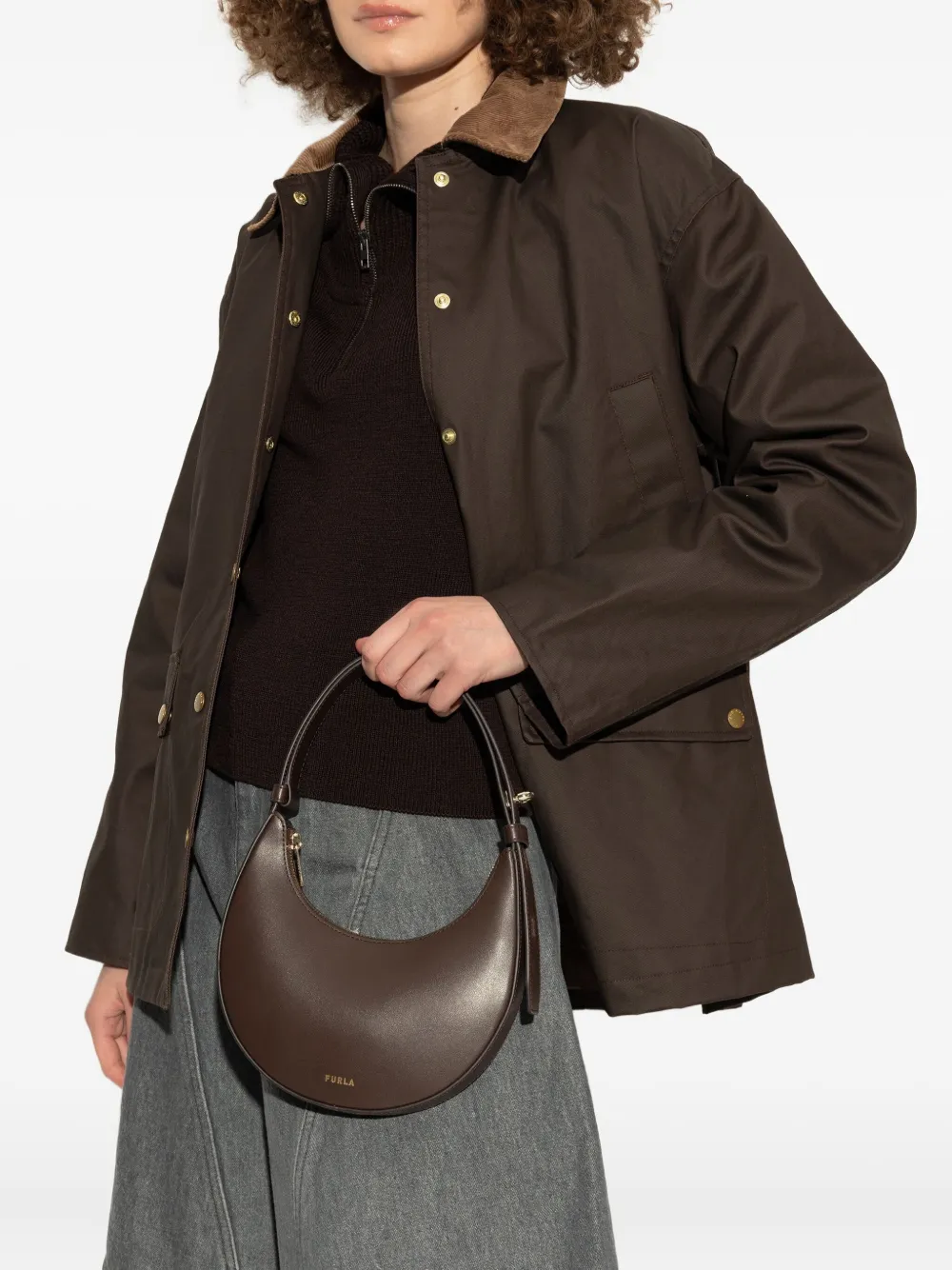Furla leather tote bag - Bruin