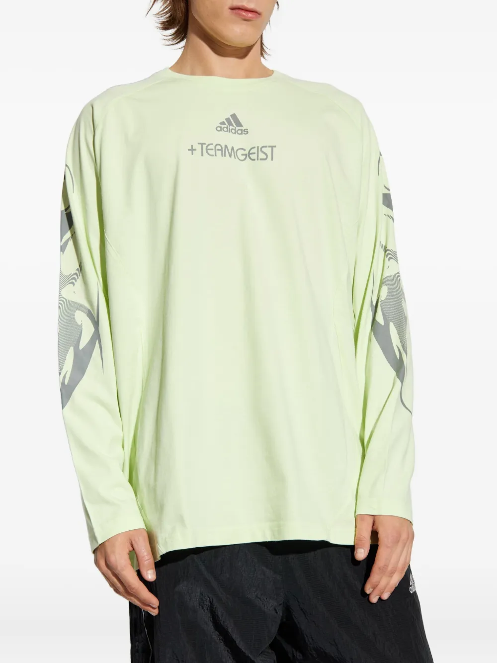 adidas T-shirt met logo Groen