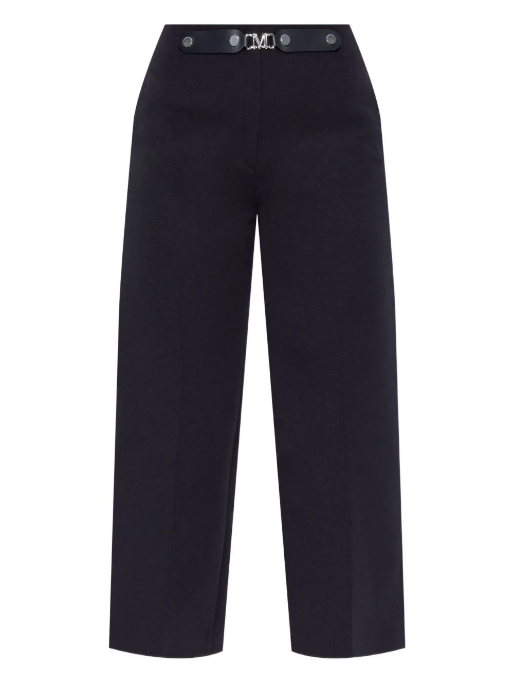 Max Mara Belted Culotte Trousers In Blue