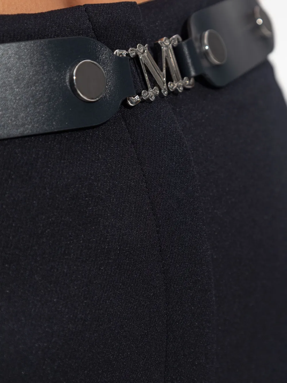 Max Mara Broek met ceintuur Blauw