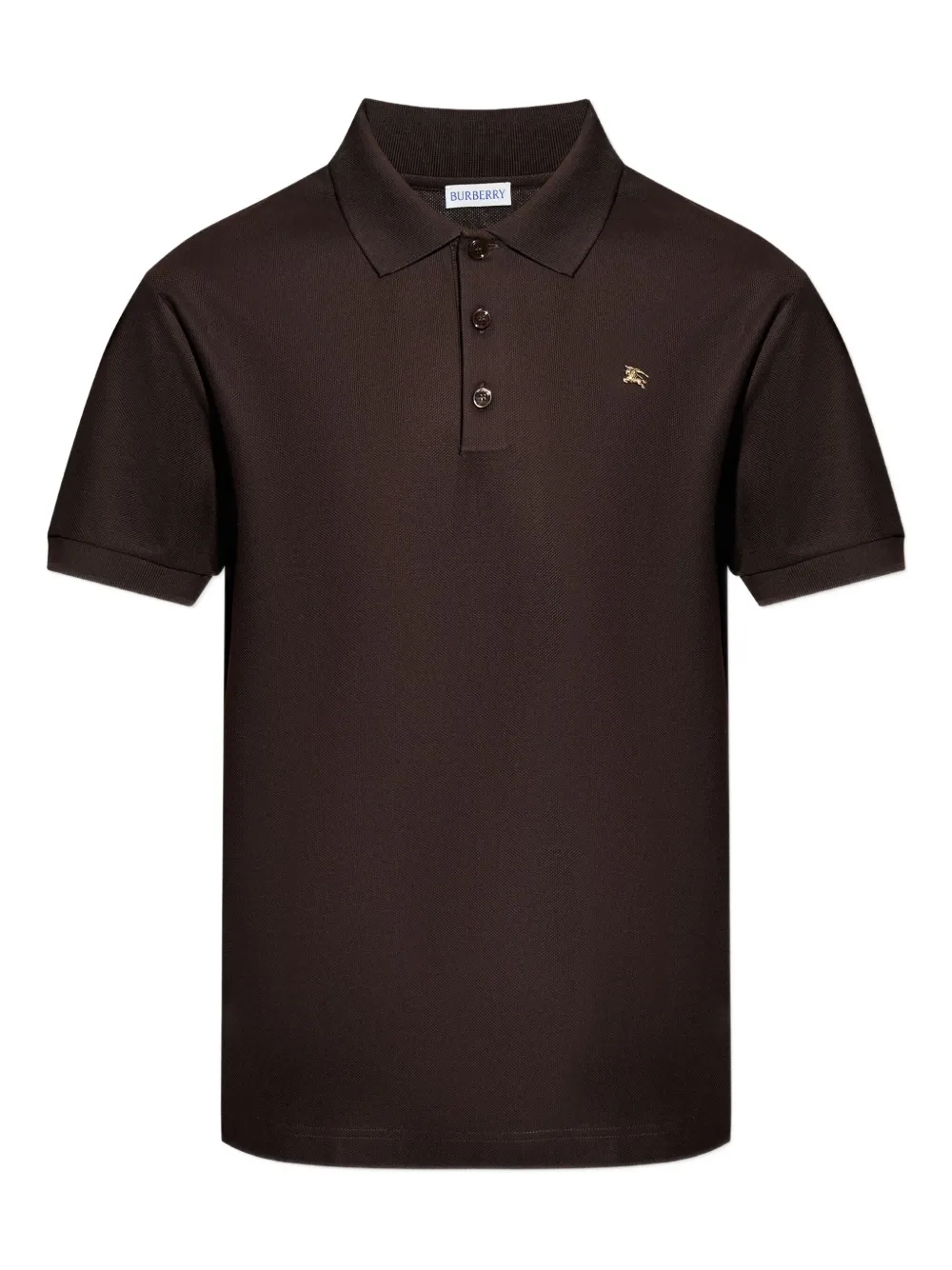 Burberry logo-detail polo shirt - Marrone