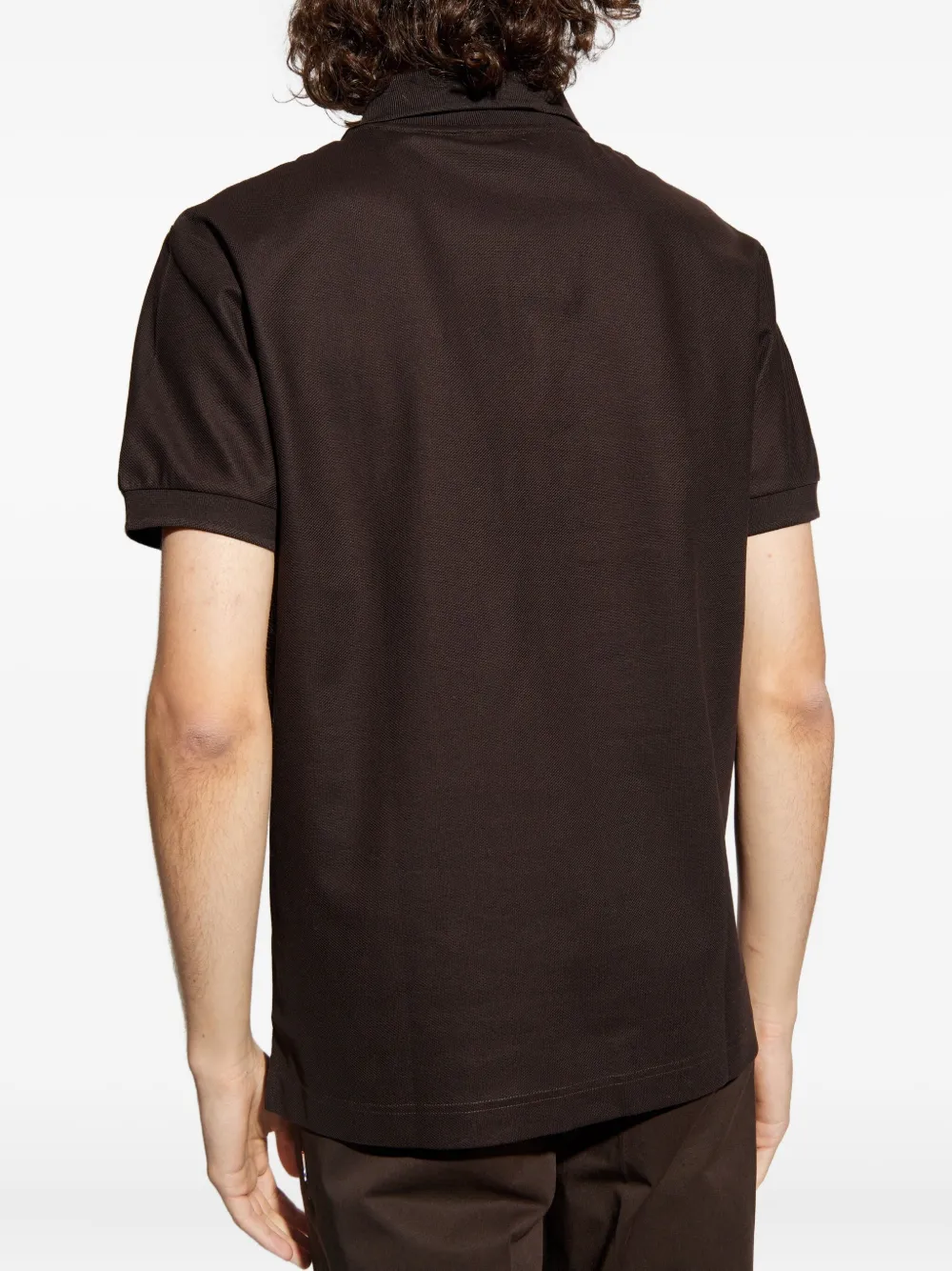 Burberry Poloshirt met logo Bruin