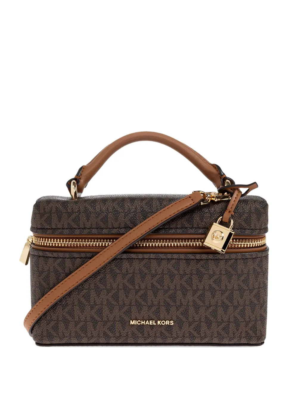 Michael Michael Kors extra-small Jana monogram-logo crossbody bag | Brown | Image 1