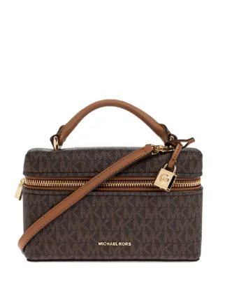 新品☆MICHAEL KORS ブラウン アニマル レザー ショルダーバッグ MICHAEL KORS マイケルコースアニマル柄ショルダーバッグ