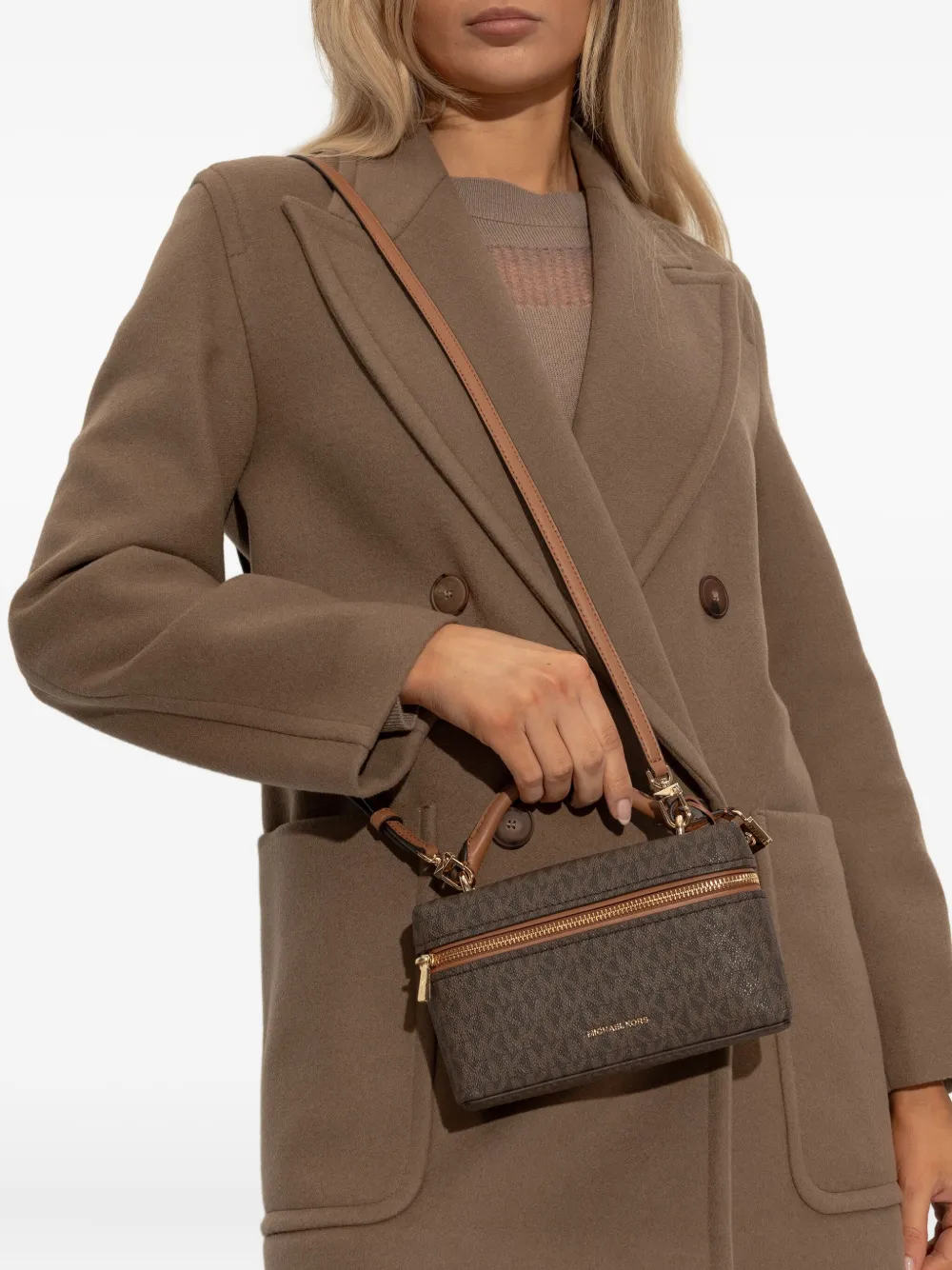 Michael Michael Kors extra-small Jana monogram-logo crossbody bag | Image 2