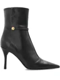 Furla 100mm Sfera pointed-toe leather ankle boots - Black
