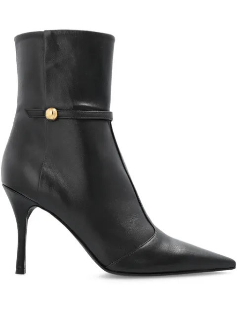 Furla 100mm Sfera pointed-toe leather ankle boots
