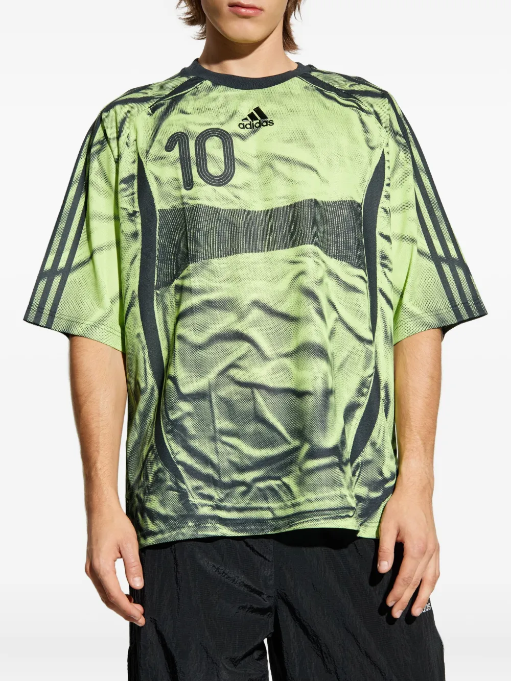 adidas T-shirt met logoprint Groen