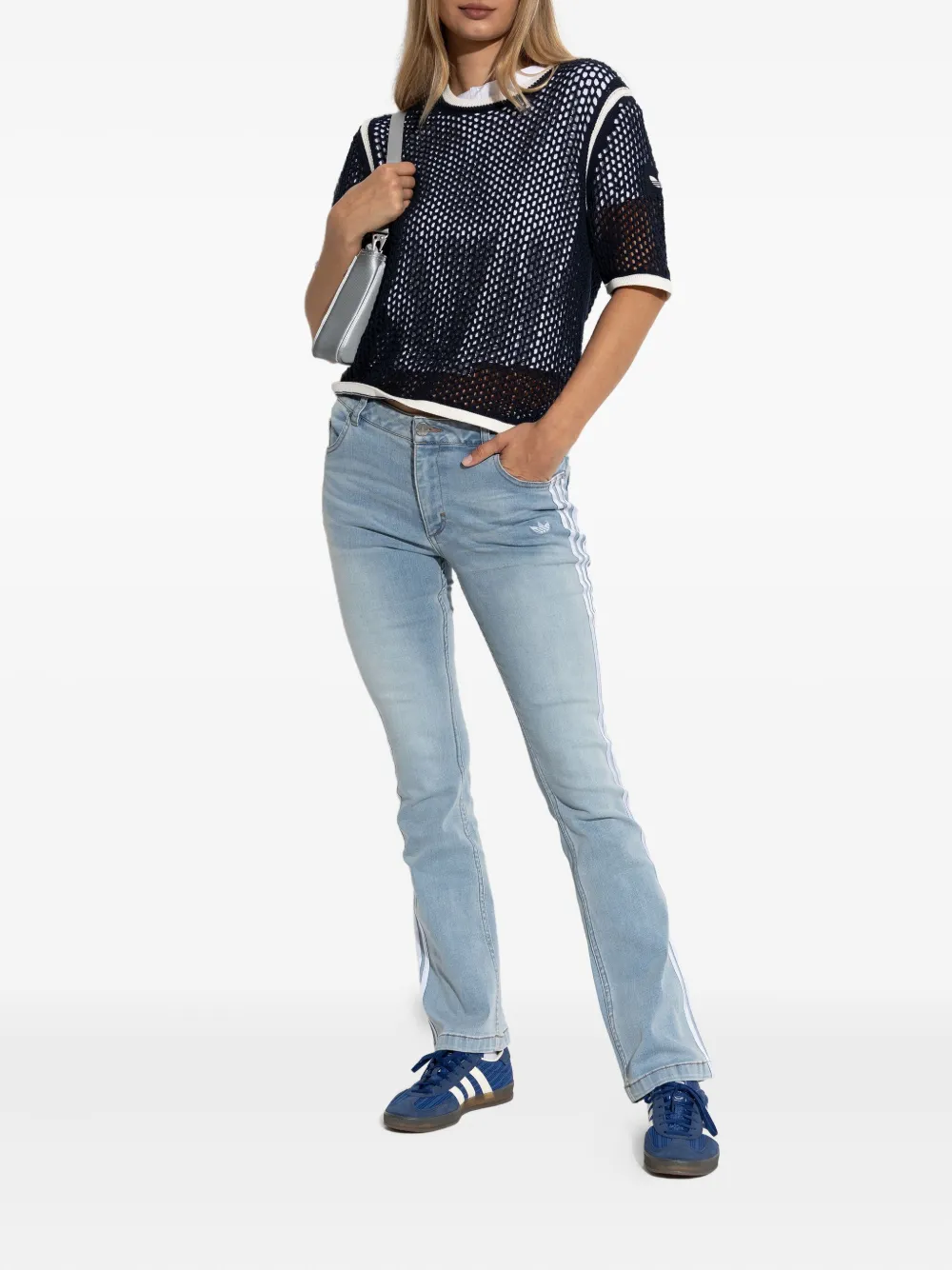 adidas side-stripe jeans | Bootcut Jeans | Image 2