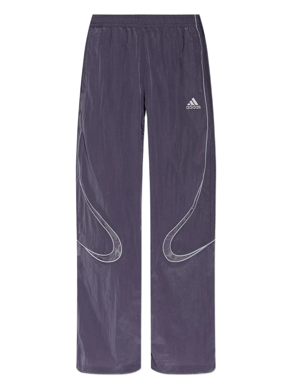 adidas embroidered-logo track trousers | Purple | Image 1