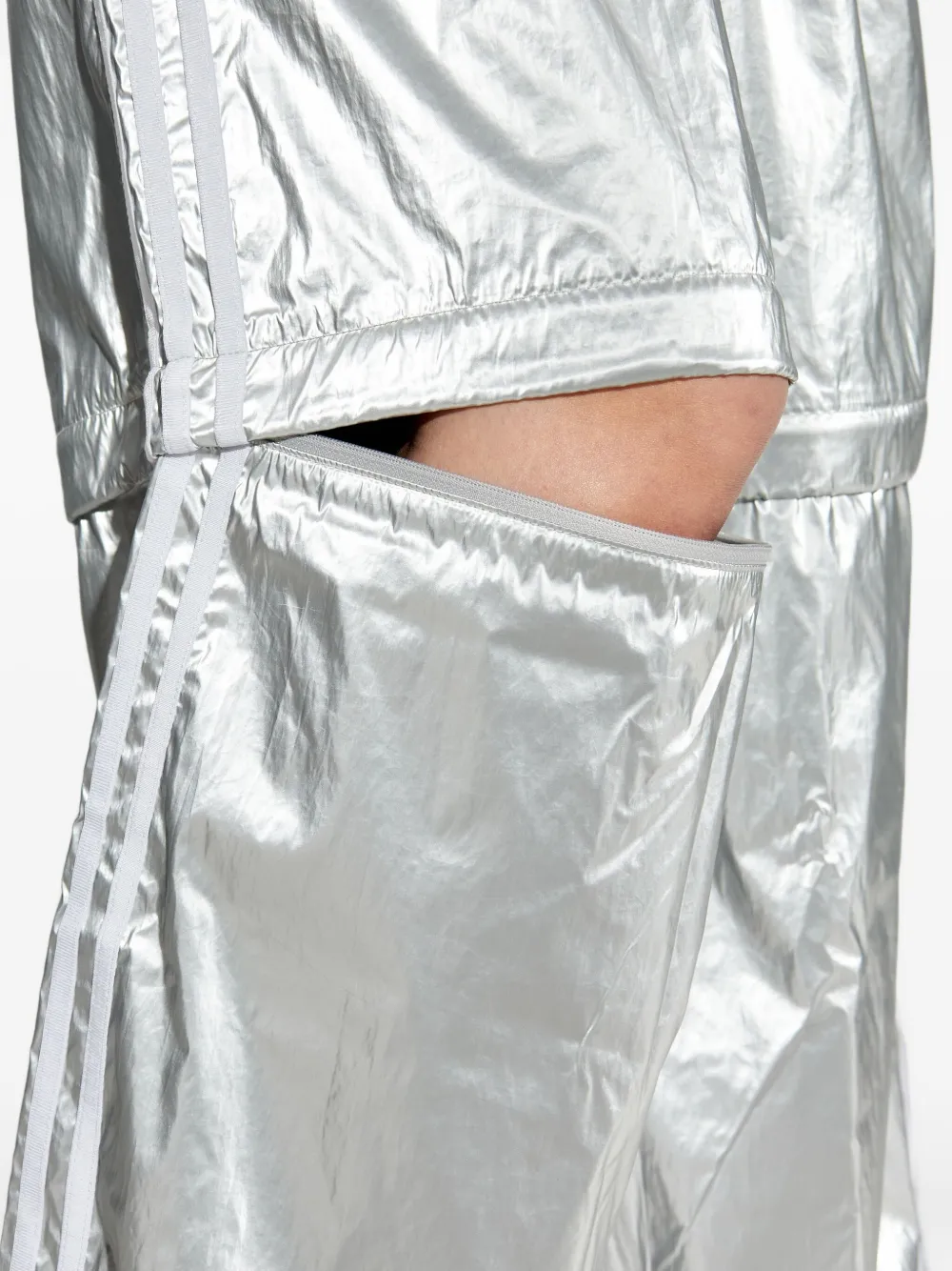adidas Gelaagde broek met zijstreep Zilver