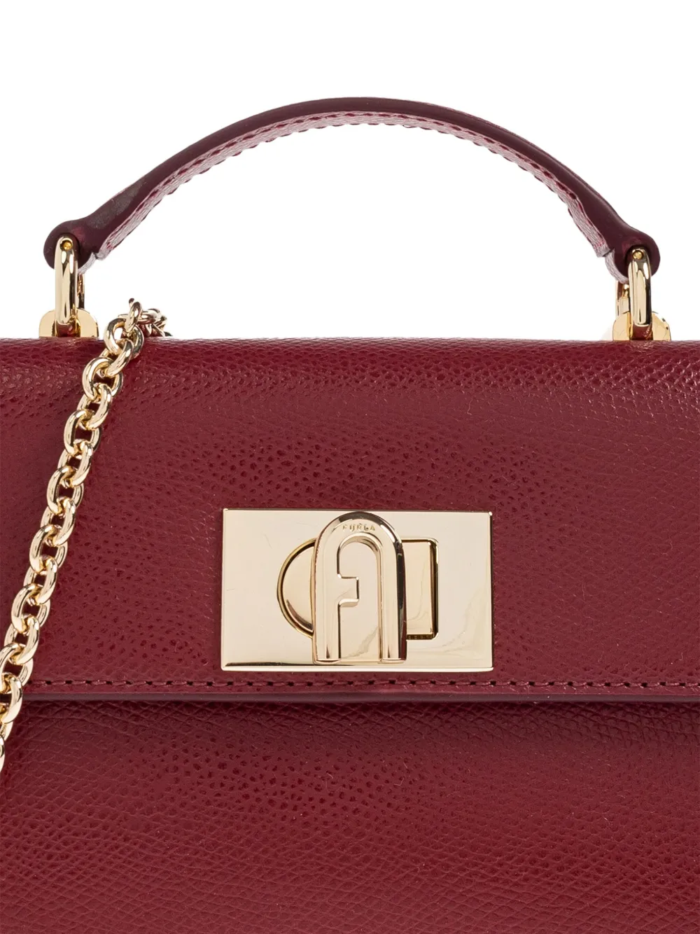Furla Mini 1927 Chain-strap Tote Bag In Red