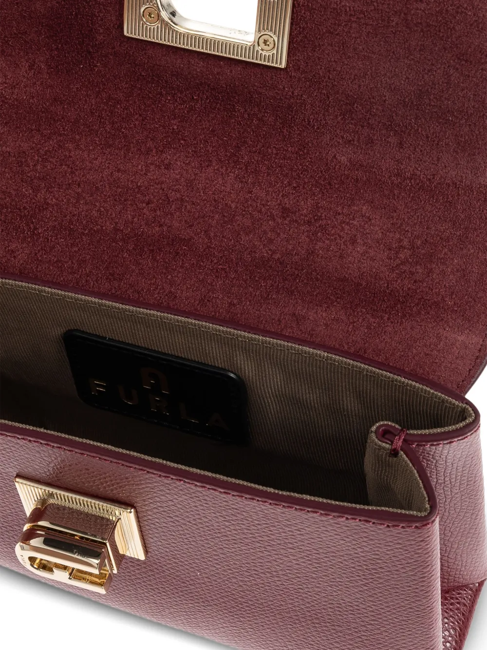 Furla 1927 mini-shopper met kettingbandje Rood