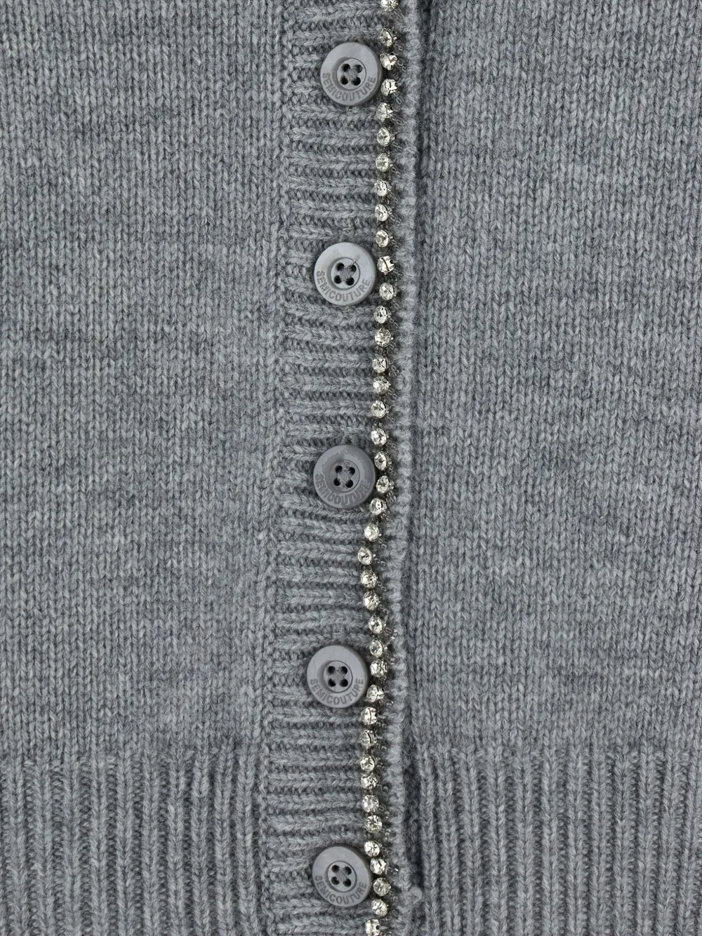 Semicouture embellished cardigan Grijs