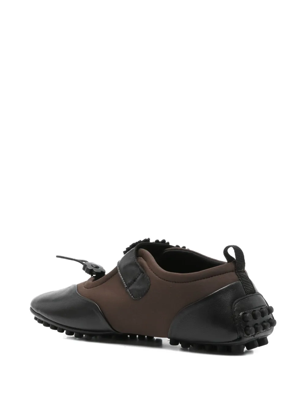 Cecilie Bahnsen Bess Flat Mary Jane In Brown