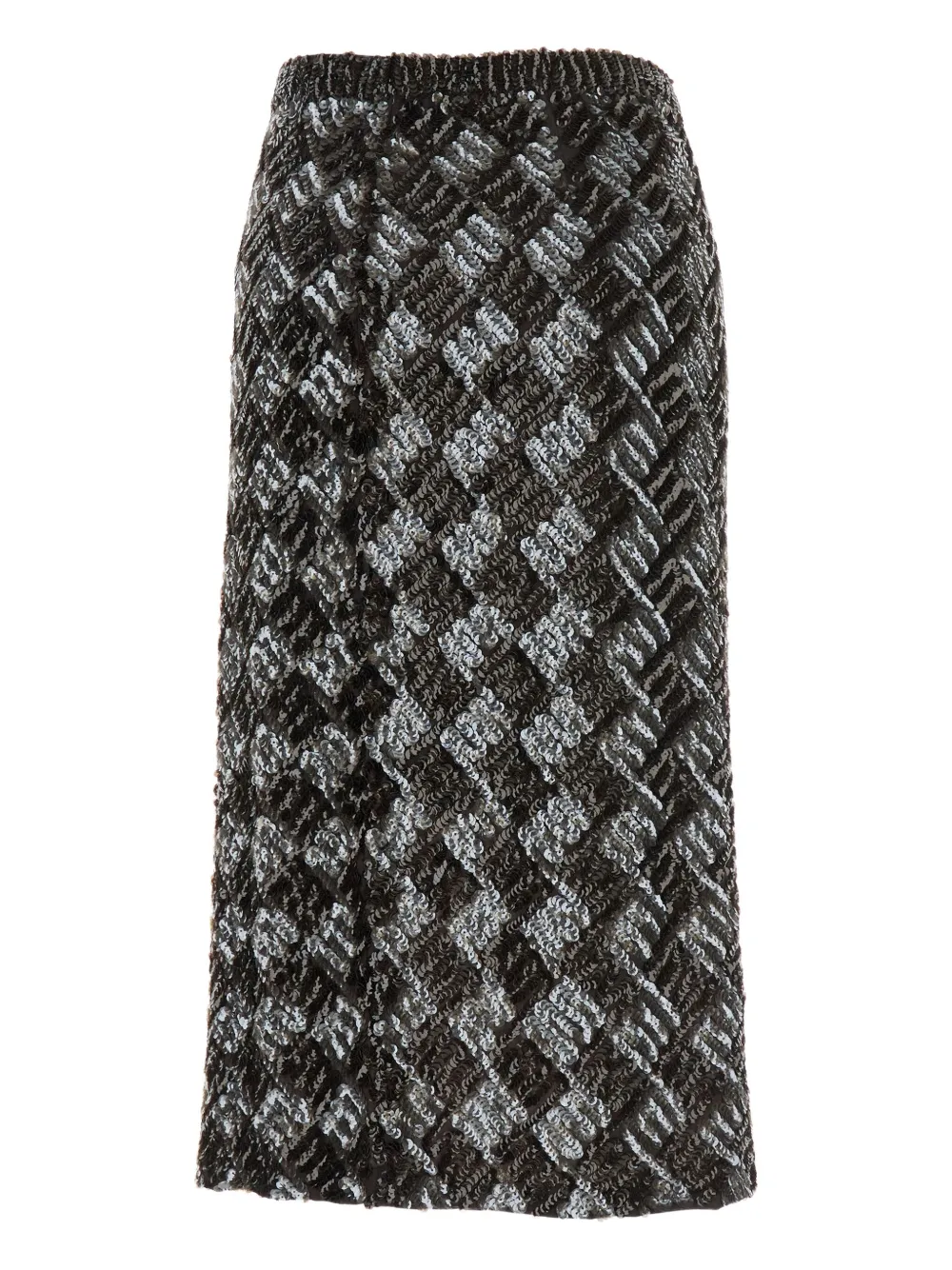 P.A.R.O.S.H. diamond-pattern sequinned skirt Bruin