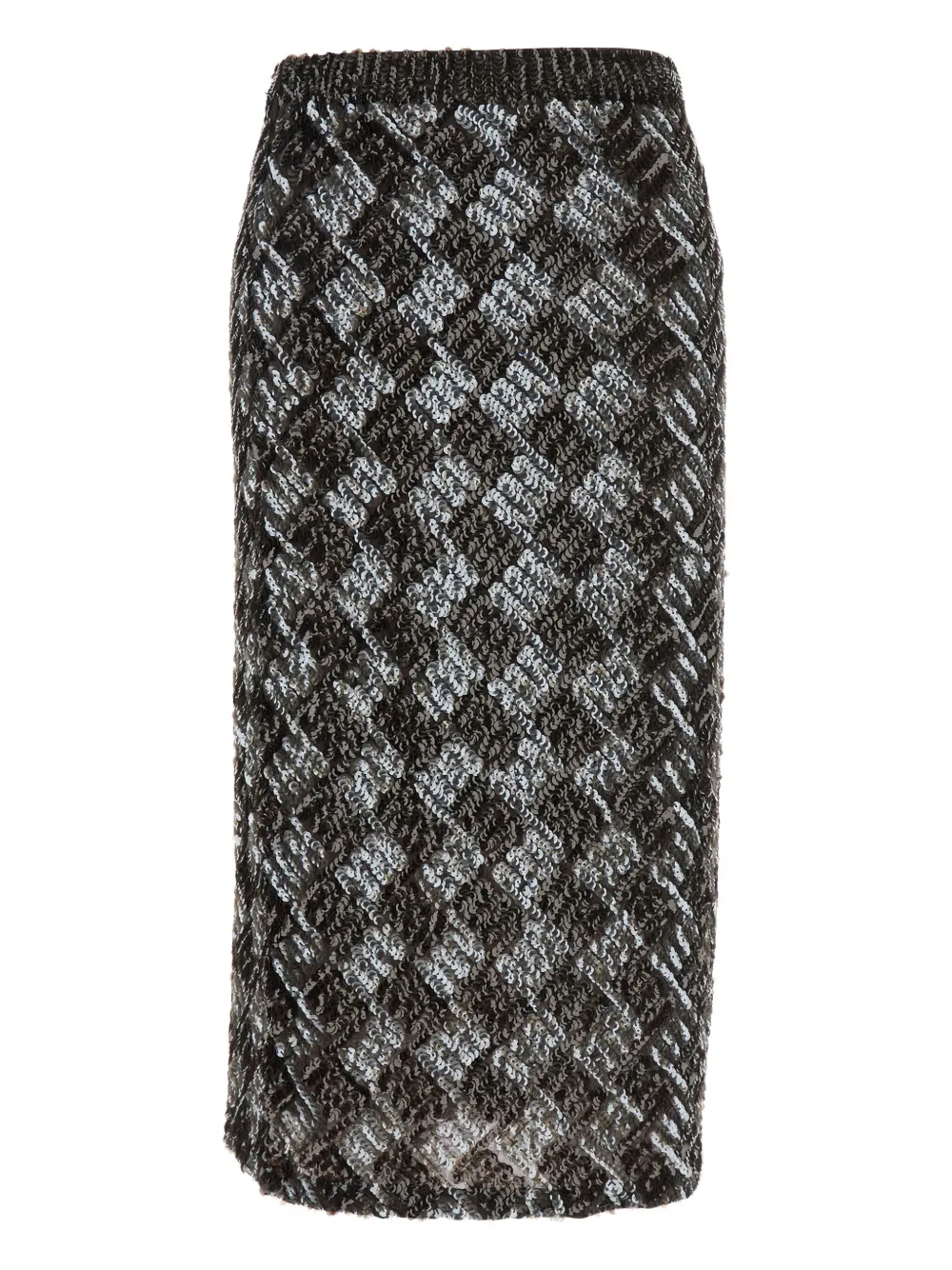 P.A.R.O.S.H. diamond-pattern sequinned skirt Bruin