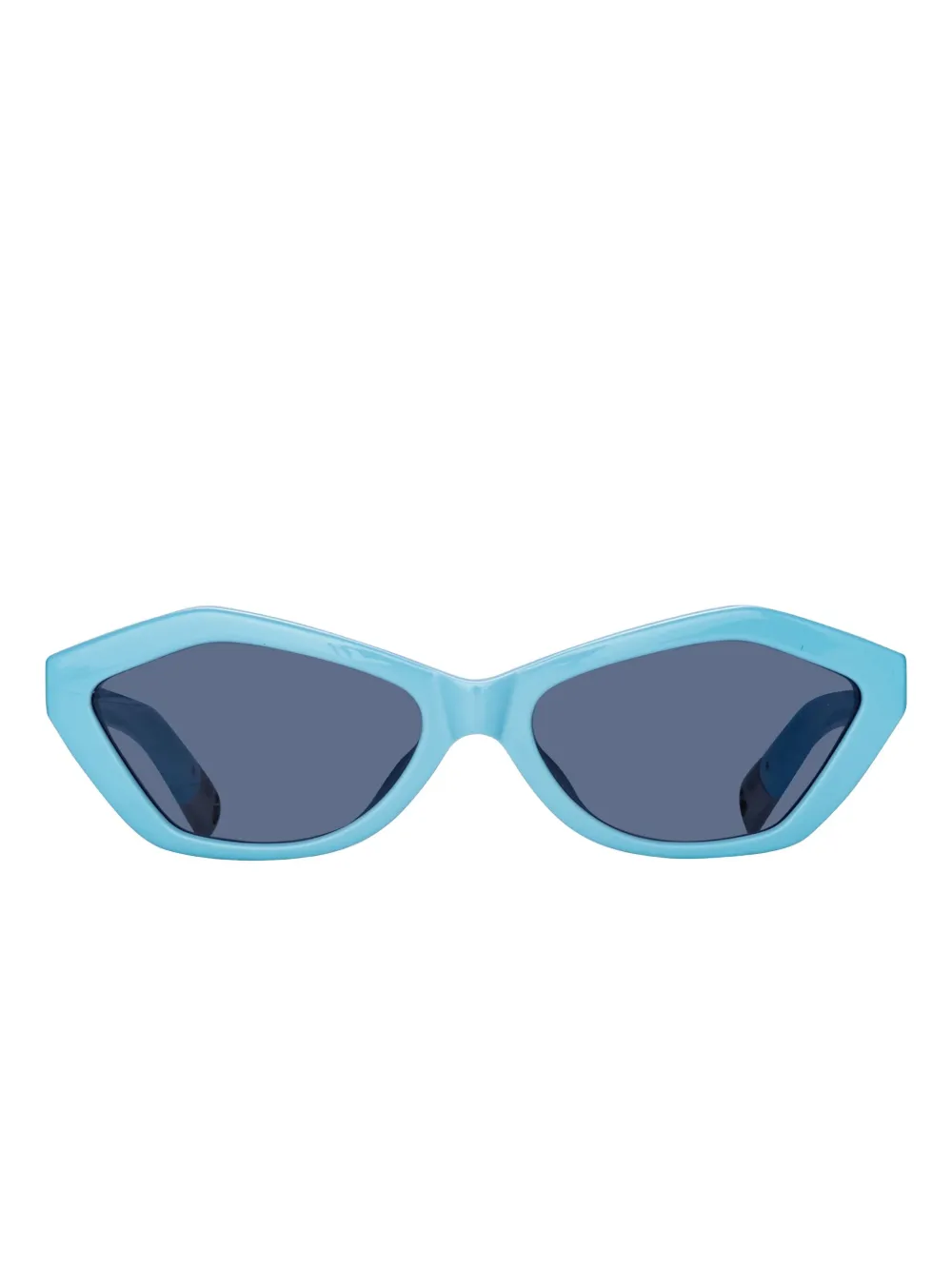 Jacquemus Zonnebril met geometrisch montuur Blauw