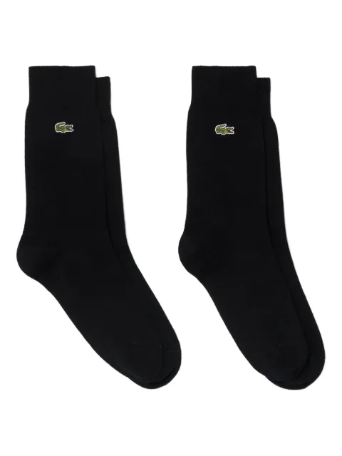 Lacoste set de dos pares de calcetines con cocodrilo bordado