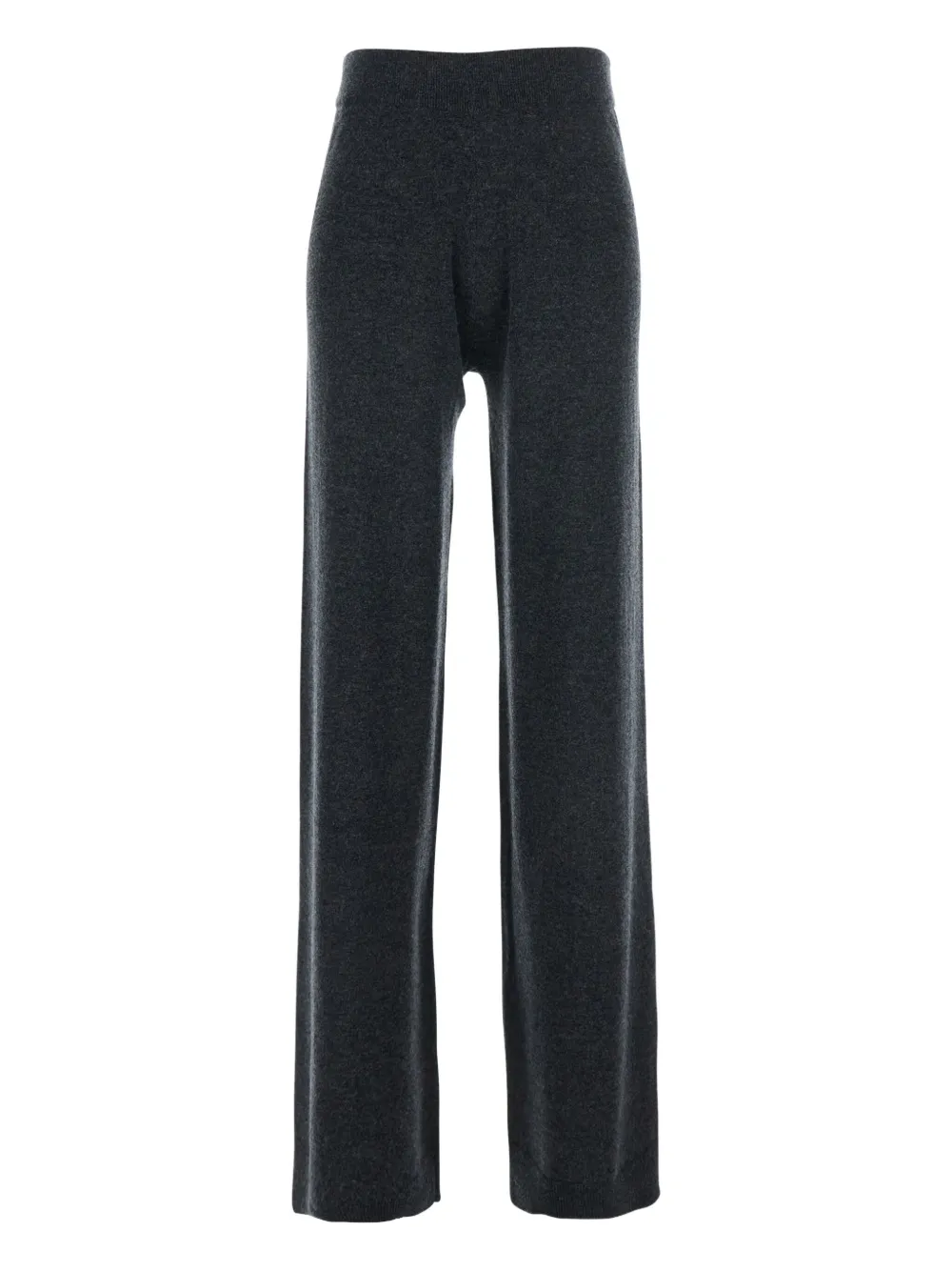 Allude straight-leg wool-cashmere trousers Zwart