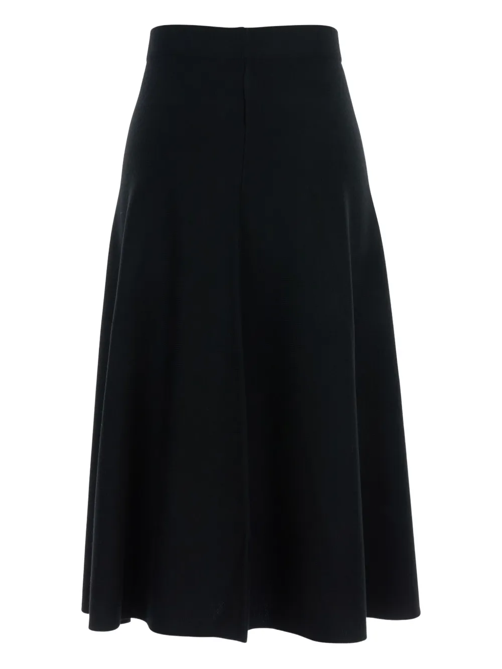 Allude Gebreide flared rok met A-lijn Zwart