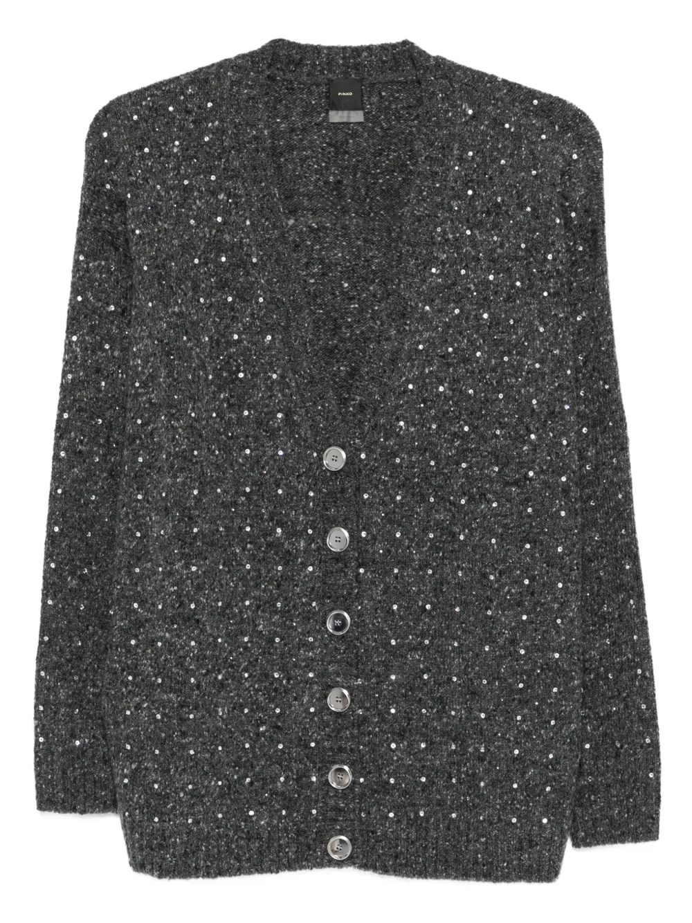 PINKO crystal-embellishment cardigan | Grey | Image 1
