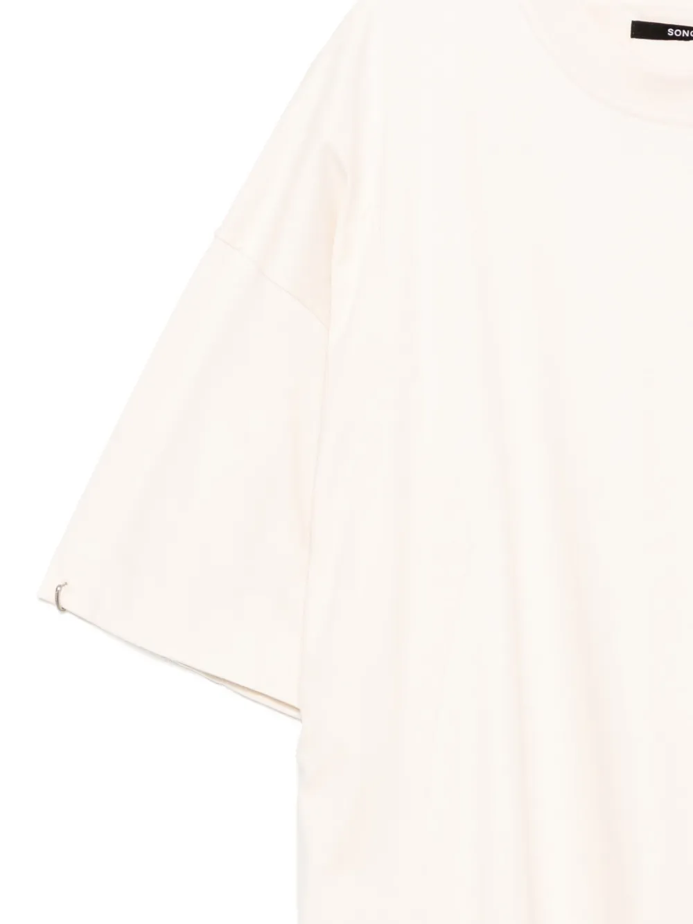 SONGZIO Retrato geverfd T-shirt Beige