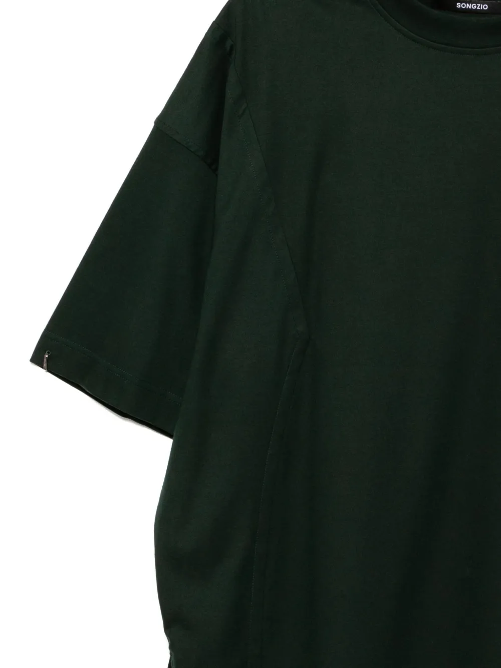 SONGZIO Retrato geverfd T-shirt Groen