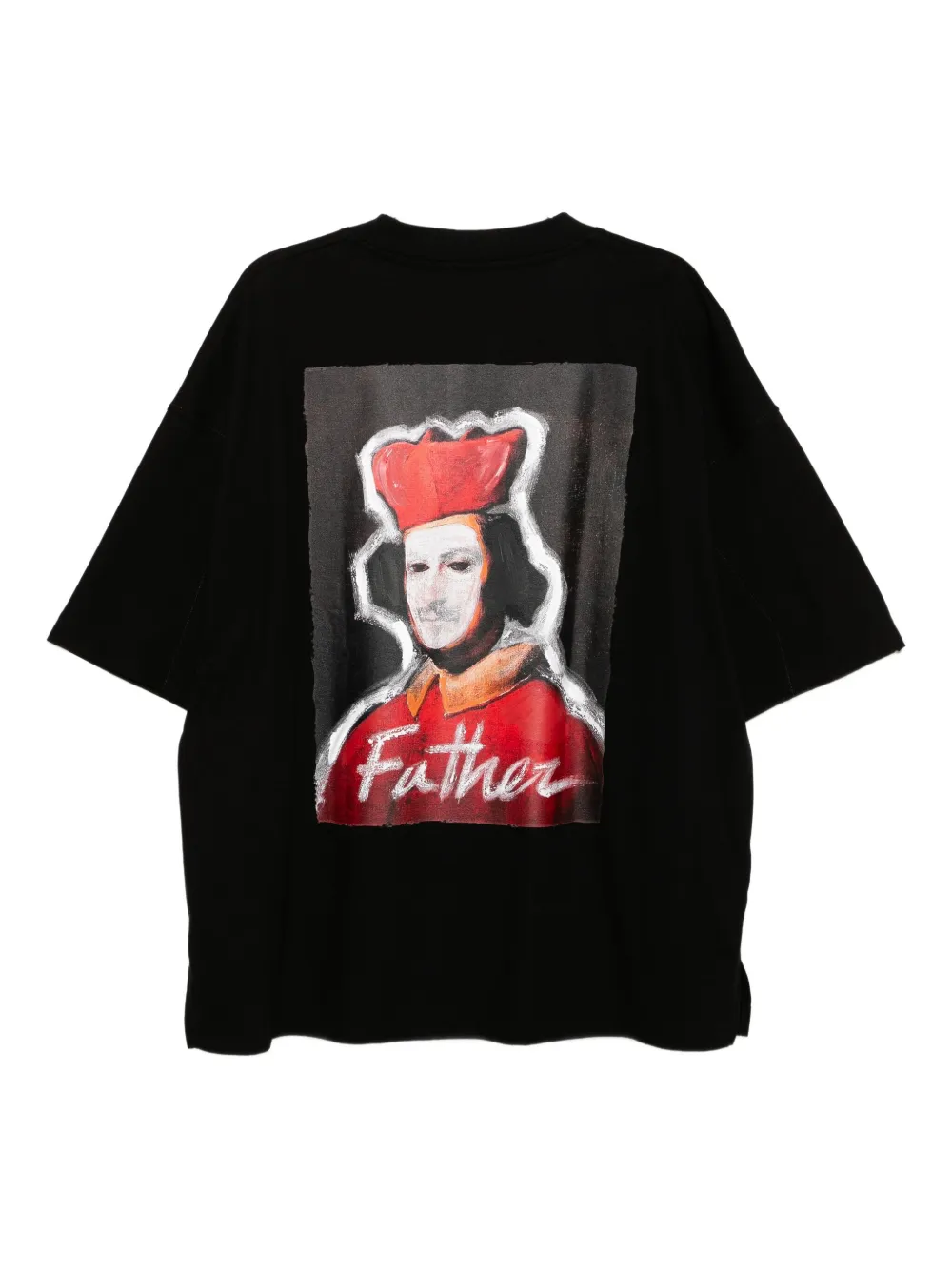 SONGZIO Cardinal geverfd T-shirt - Zwart