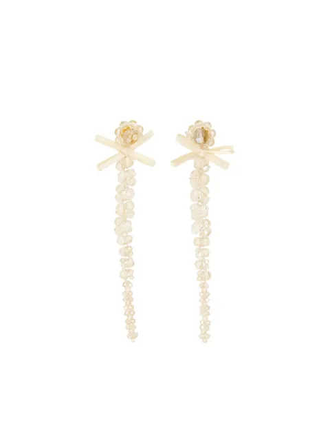 Simone Rocha Petite Bow Drip earrings