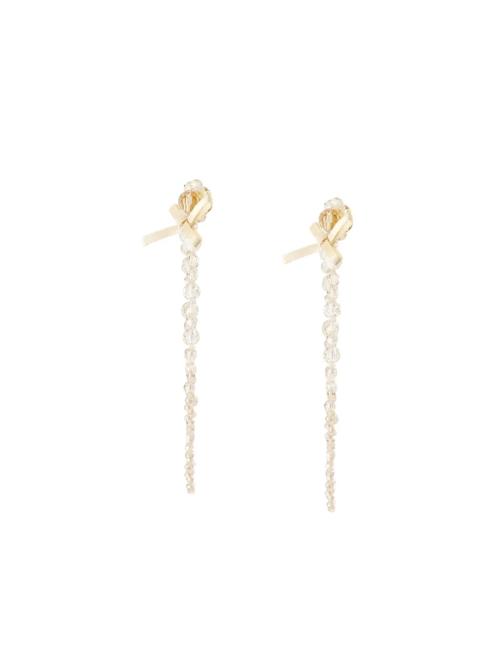 Simone Rocha Petite Bow Drip earrings - Goud