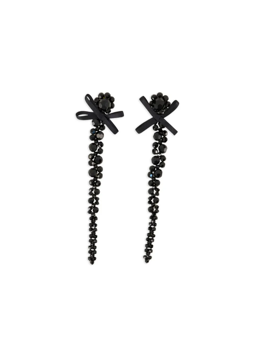 Simone Rocha crystal-embellished drop earrings | Black | Image 1