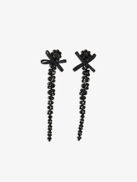 Simone Rocha Hängeohrringe mit Kristallverzierung