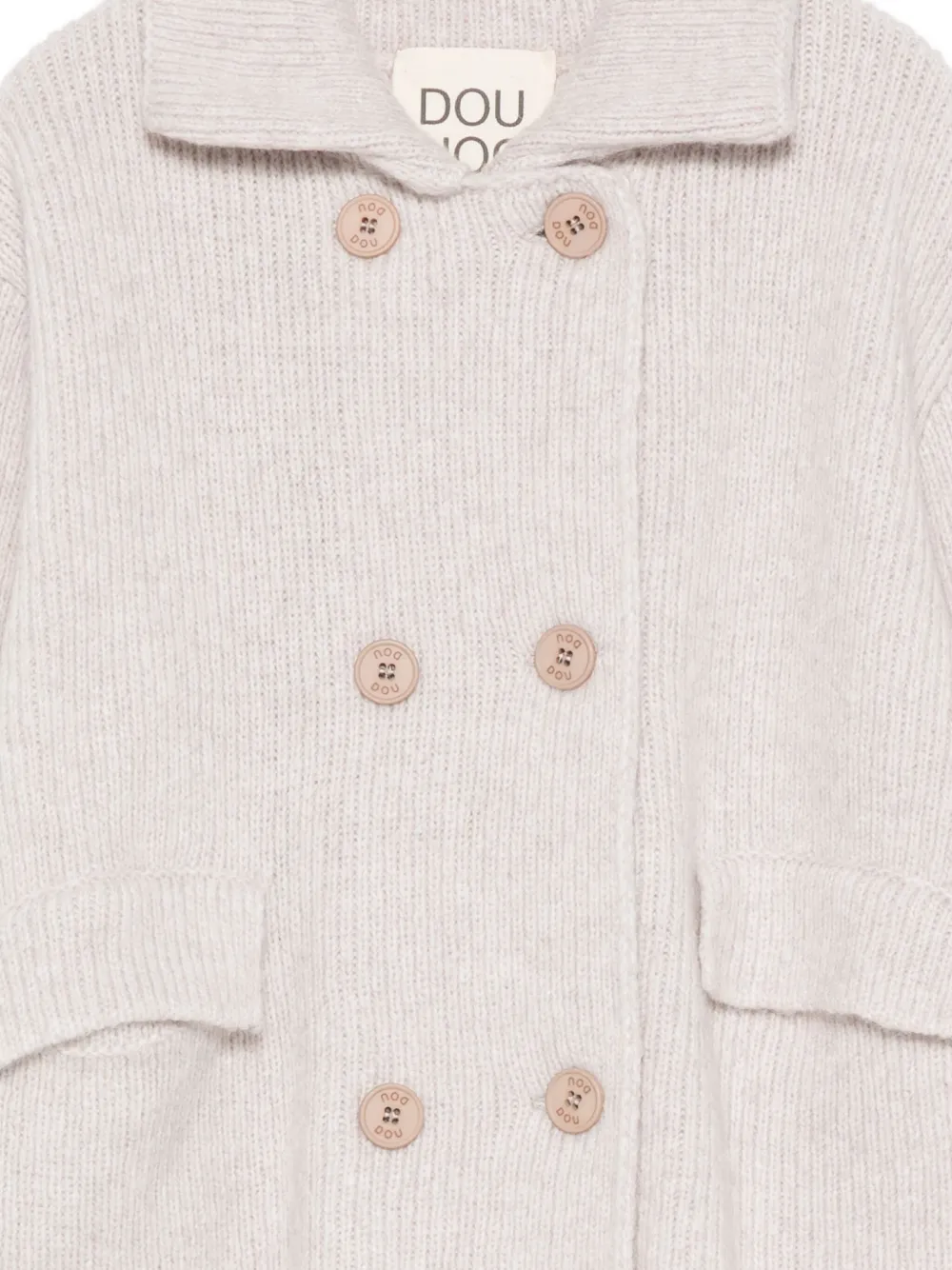 Douuod Kids Vest met dubbele rij knopen Beige