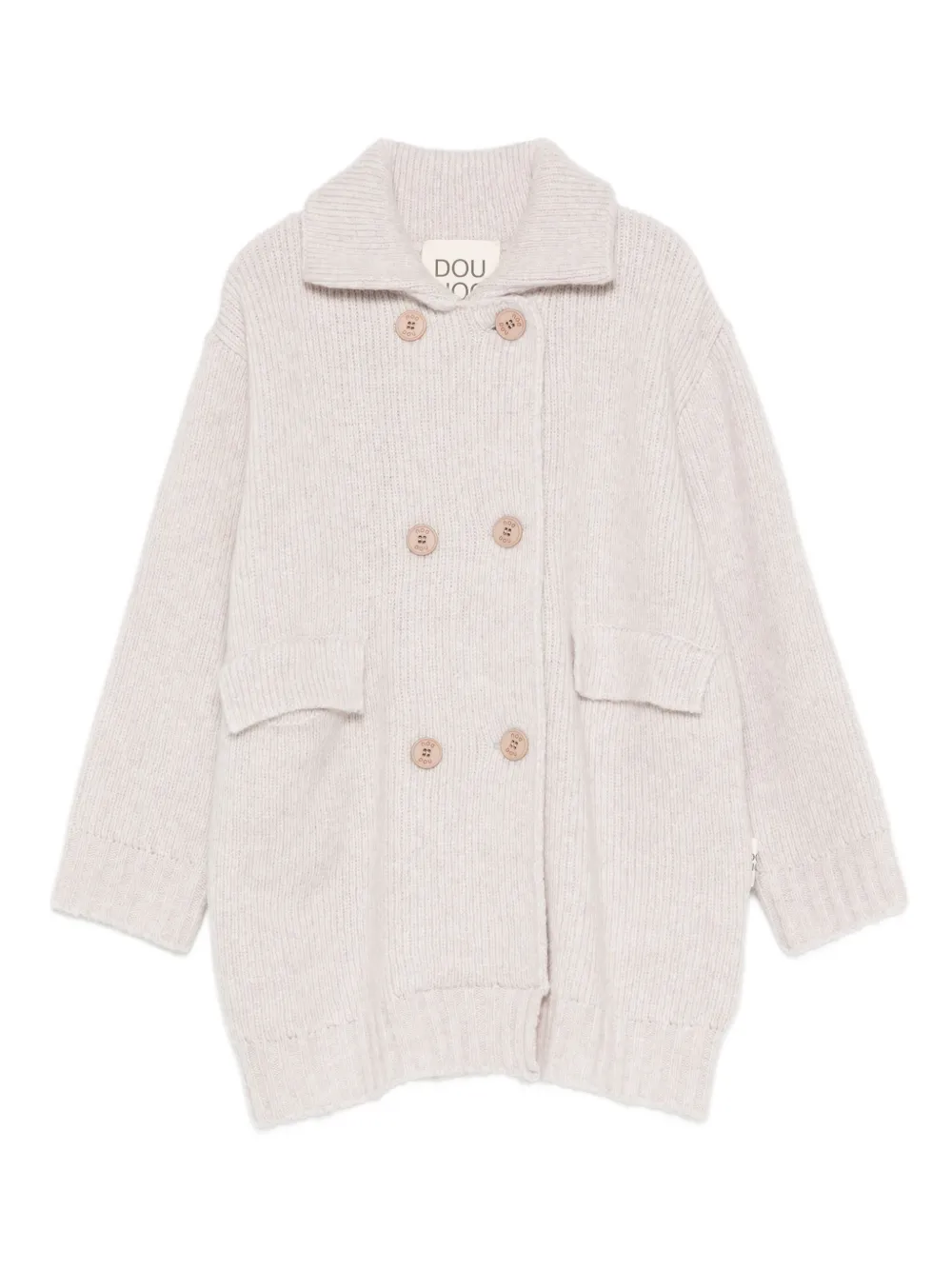 Douuod Kids double-breasted cardigan Beige