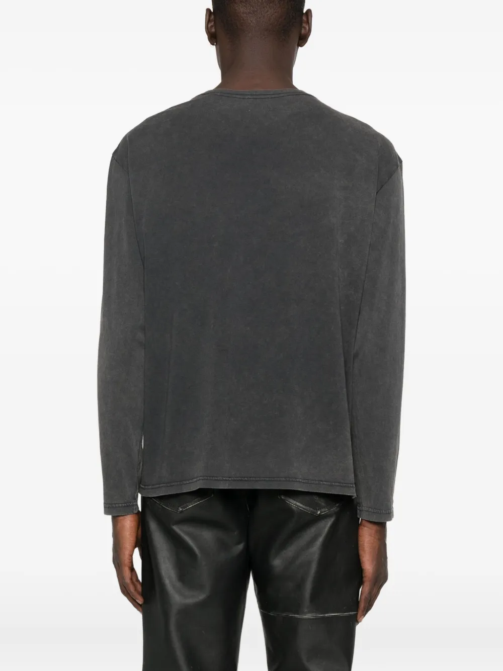 ISABEL MARANT graphic-print long-sleeve T-shirt Grijs