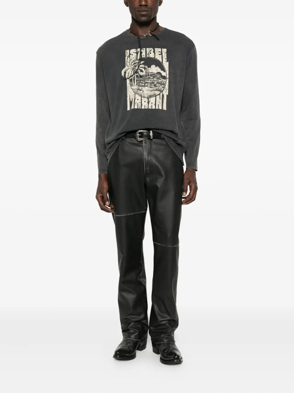 ISABEL MARANT graphic-print long-sleeve T-shirt | T-Shirts | Image 2
