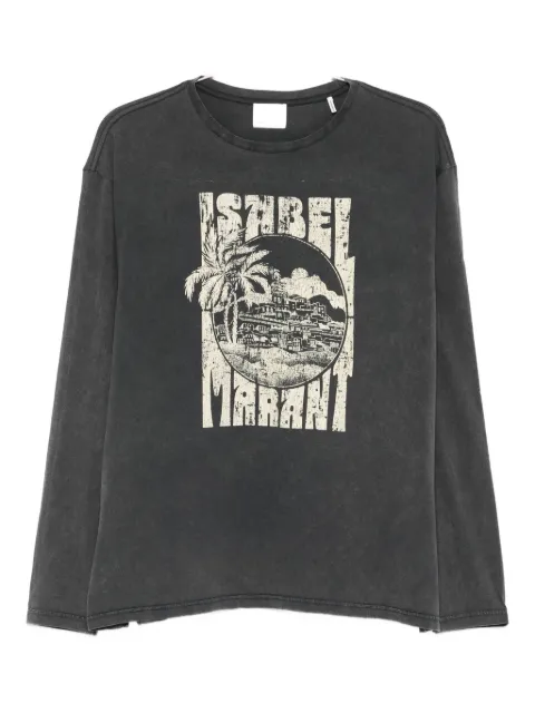 ISABEL MARANT graphic-print long-sleeve T-shirt