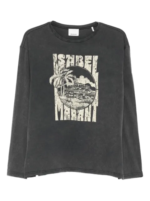 MARANT graphic-print long-sleeve T-shirt
