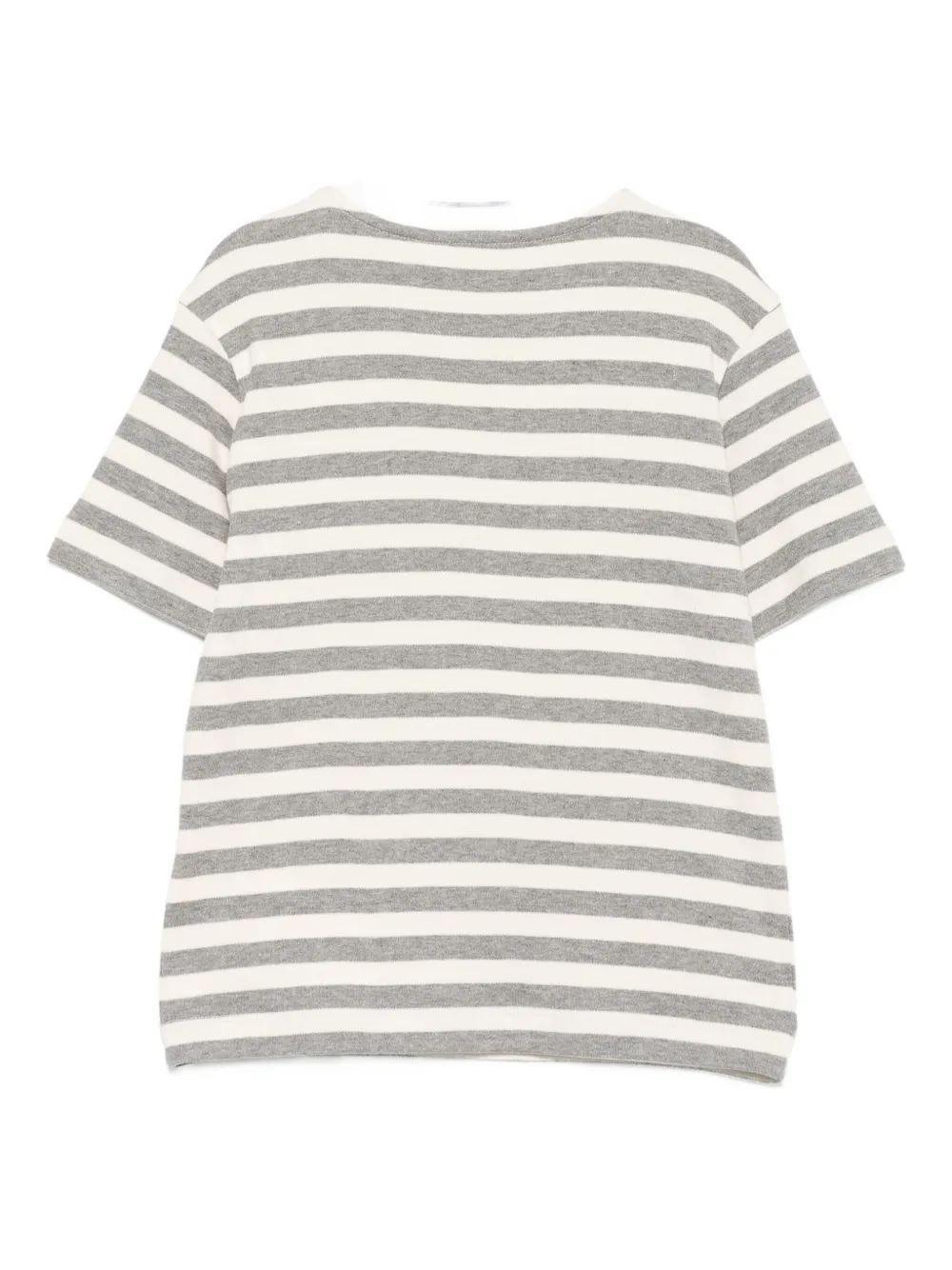 Eleventy Kids striped cotton top Beige