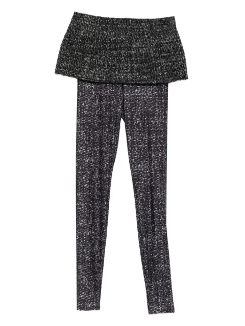 Diesel textured-panelled leggings
