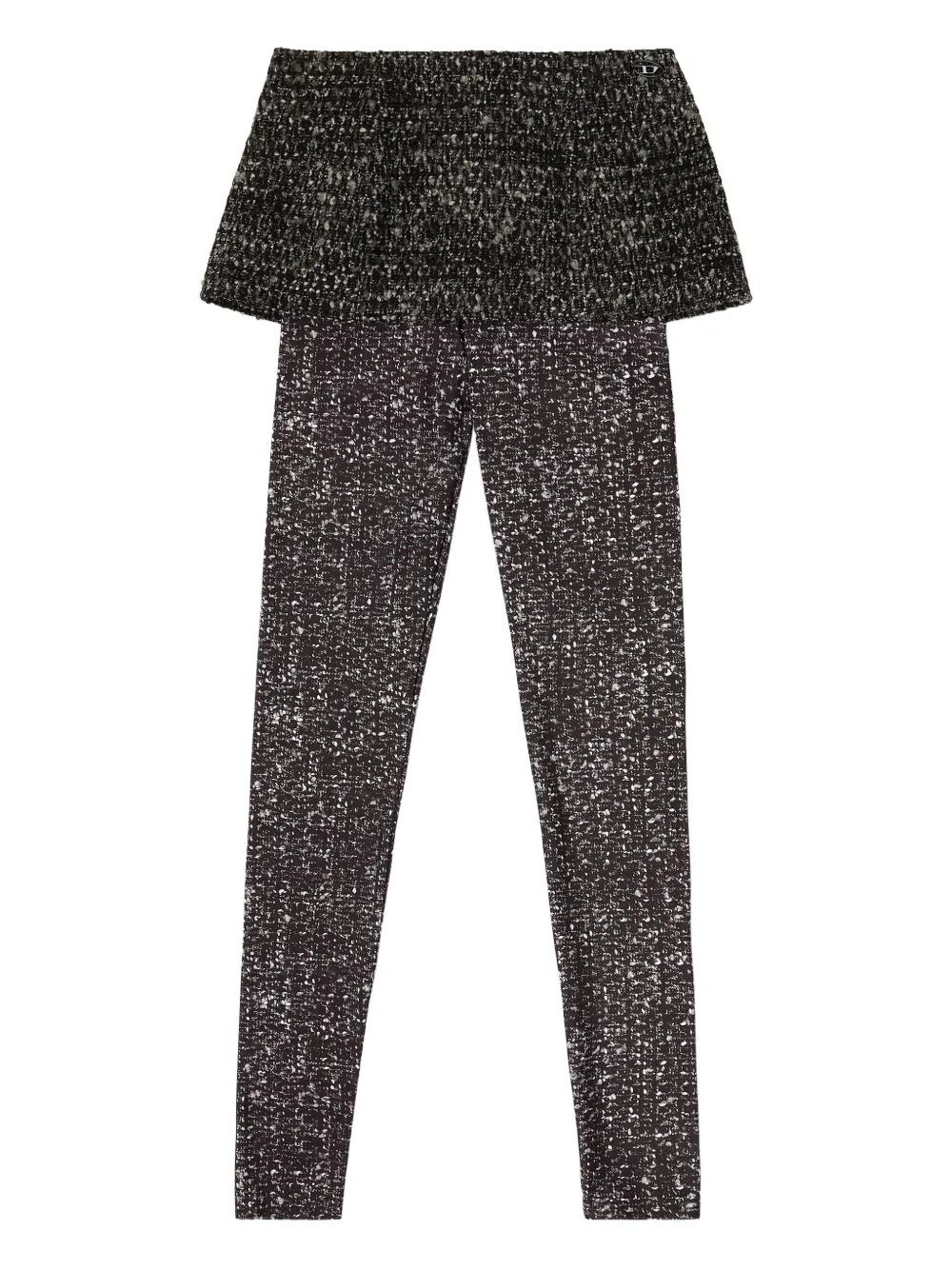 Diesel textured-panelled leggings | Grey | Image 1