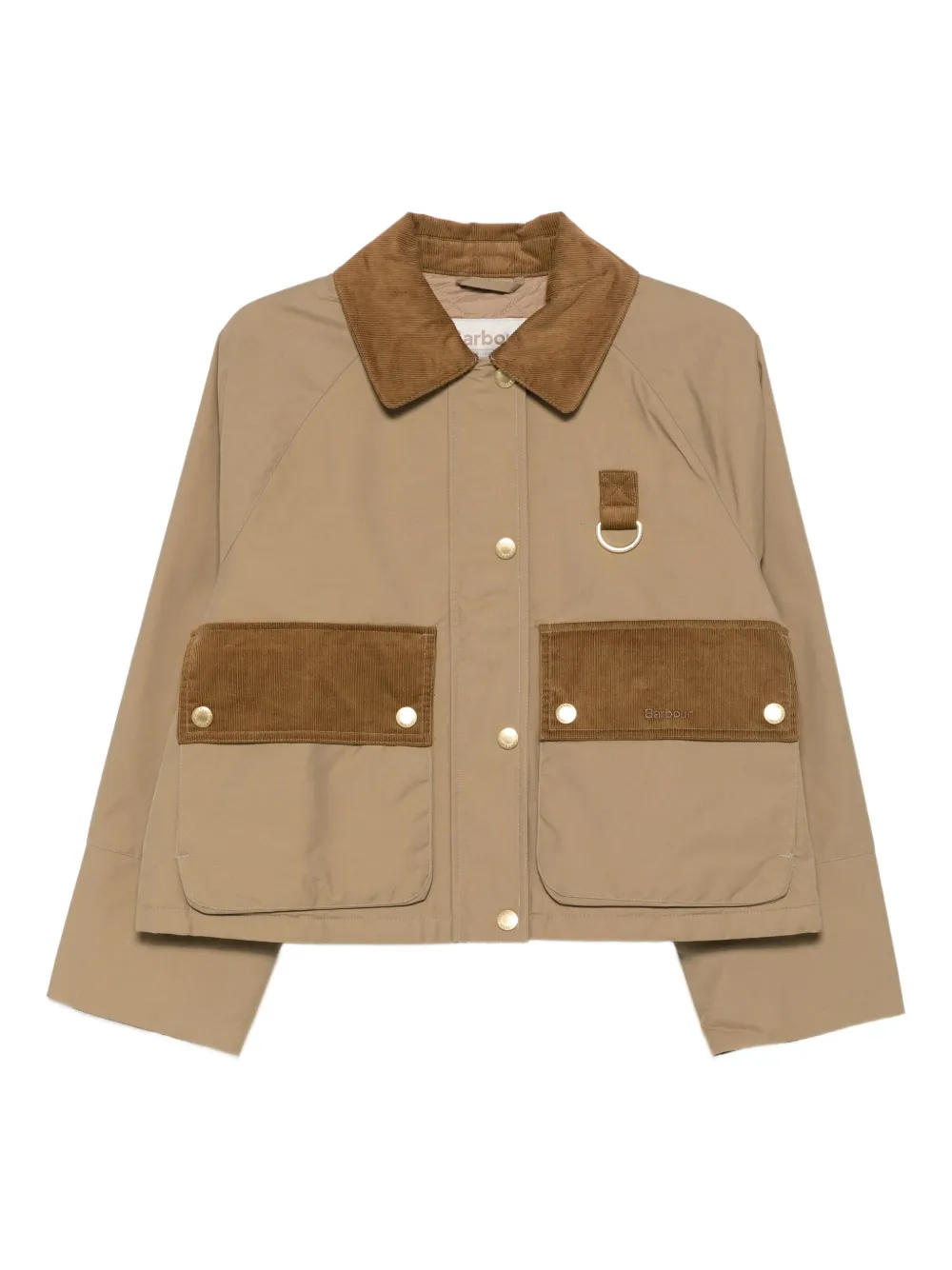 Barbour Phoebe corduroy-trimmed jacket | Neutrals | Image 1