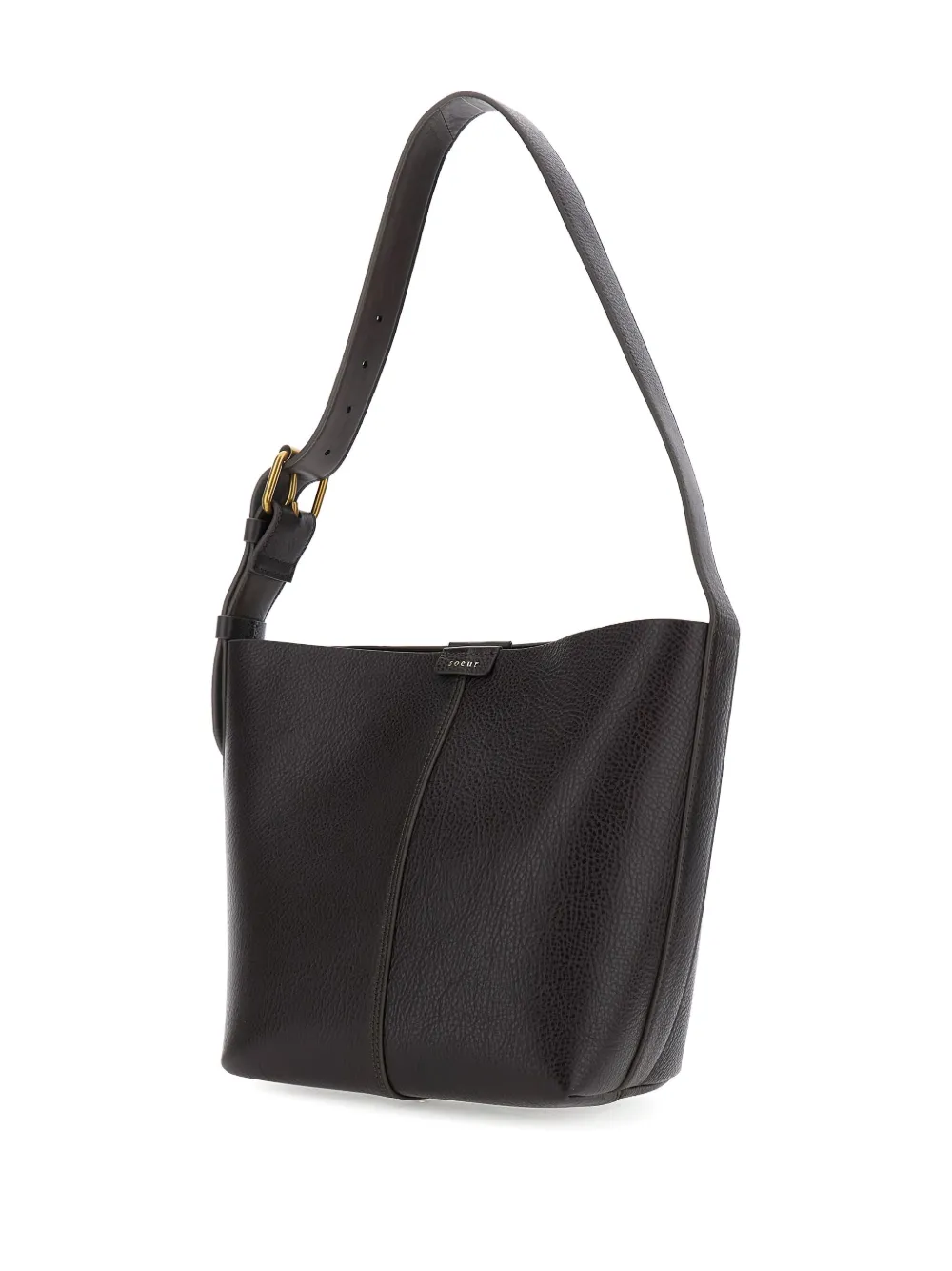 Pre-owned Soeur Buckle-strap Shoulder Bag In Black