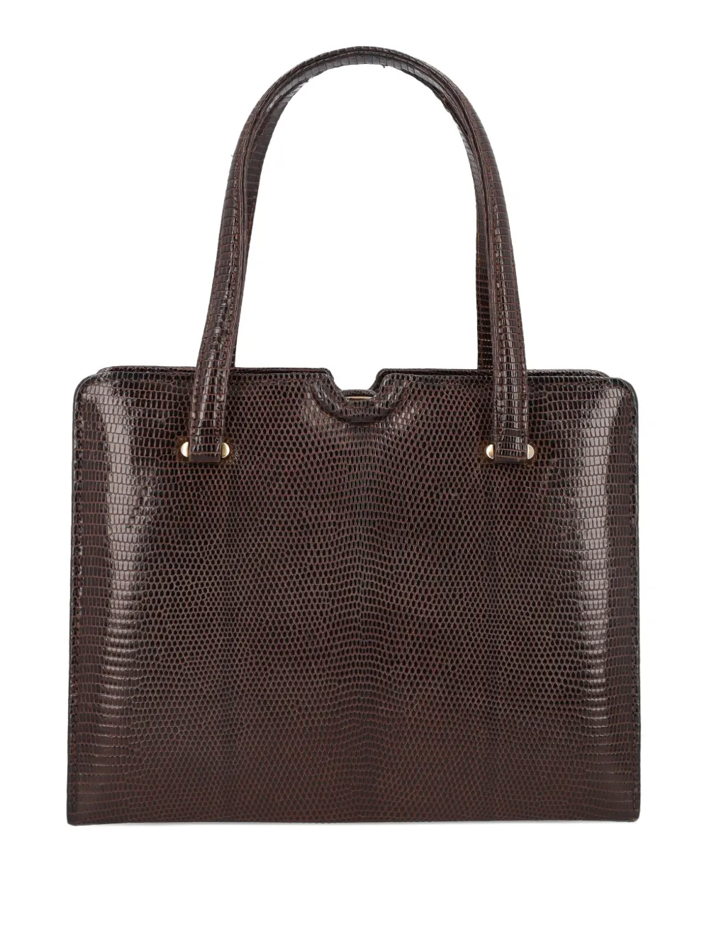 Vintage leather handbag - Marrone