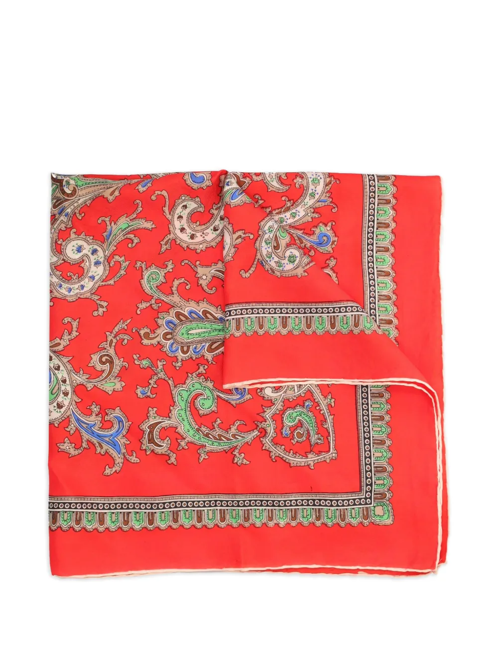 Vintage paisley-print silk scarf | Image 2