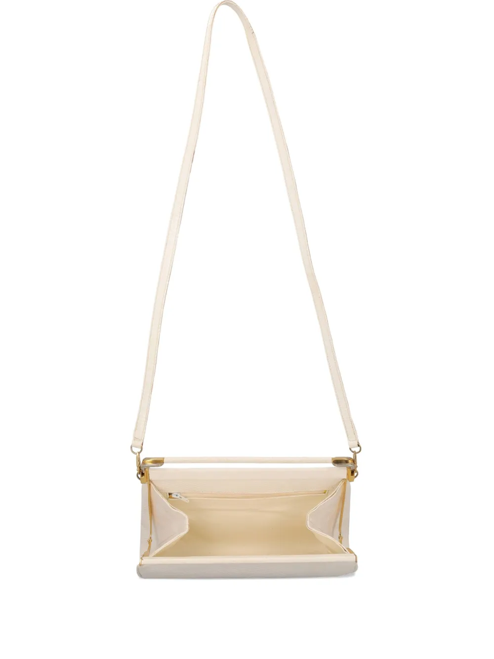 Vintage leather shoulder bag - Bianco